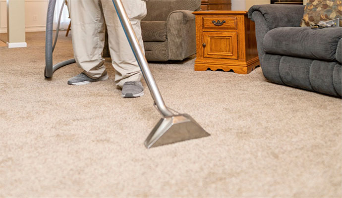 eliminating pet odor from a carpet using a vacuum cleaner.