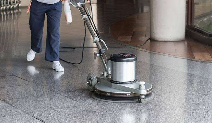 commercial space floor cleaning